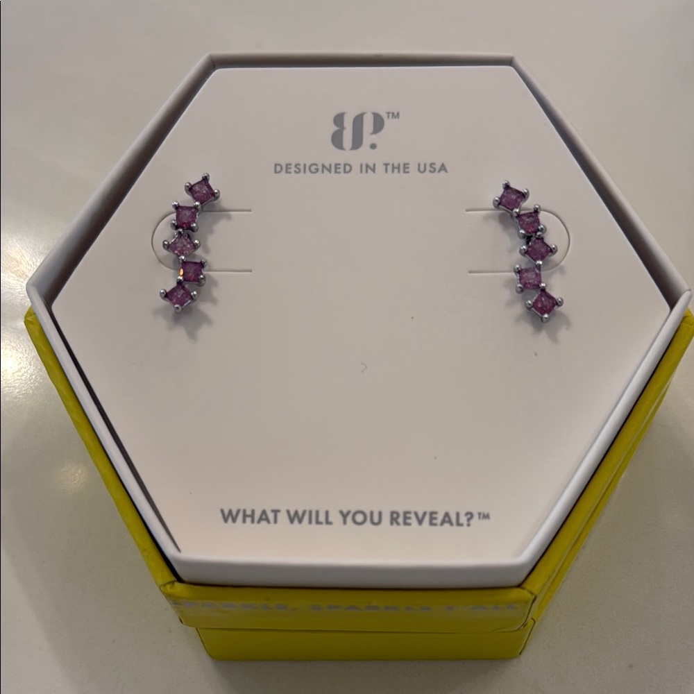 Bomb Party Elegant Purple Earrings